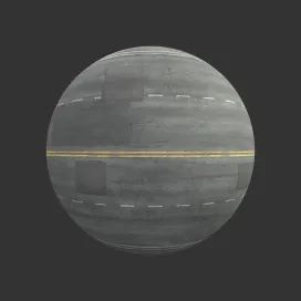 City street road asphalt four lane worn 2